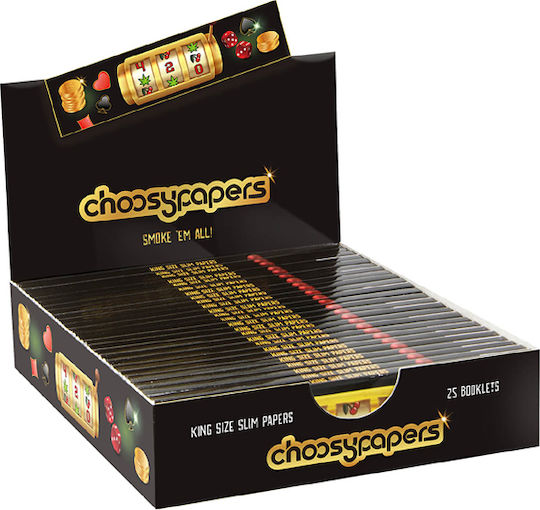 Choosypapers King Size Slim 32-пакет Слот машина Цигарени хартии