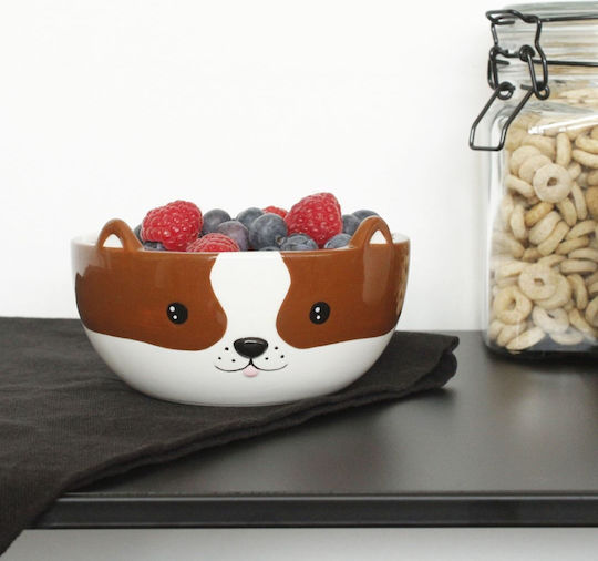 Winkee Baby Food Bowl made of Porcelain Dog