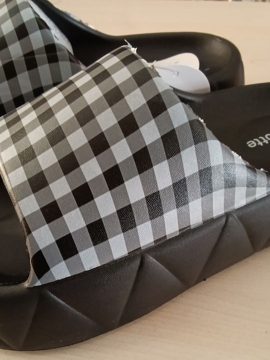 Slides με Πλατφόρμα σε Μαύρο Χρώμα