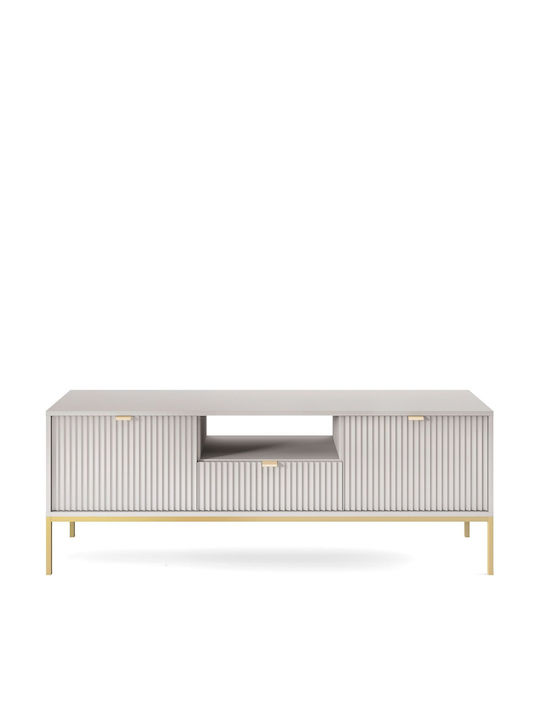 Έπιπλο Τηλεόρασης Nova Γκρι + Χρυσό Μ154xΠ39xΥ56cm P_Nova_TV_SZAR-g
