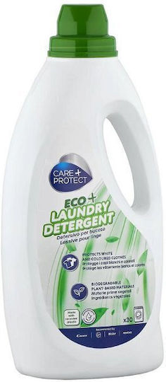 Care + Protect Перилен препарат за Coloreds, Чувствителен & Бял дрехи 1.5lt (30 Мерителни чаши)