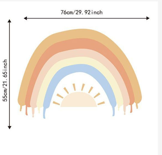 Babyloon Autocolant Decorativ pentru Copii Perete Pop Rainbow