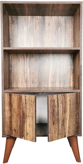 Βιβλιοθήκη Retro Brown 60x30x120εκ.