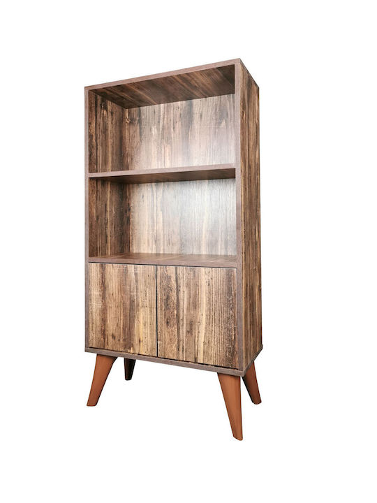 Βιβλιοθήκη Retro Brown 60x30x120εκ.