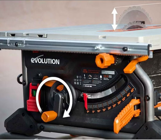 Evolution R255TBL Дърводелски трион с мощност 1650W и Диаметър на диска за рязане 255мм