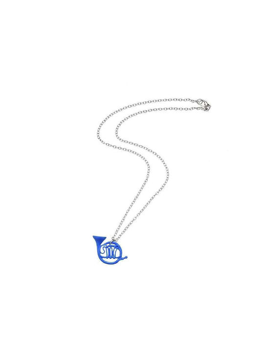 Κολιέ "how I Met Your Mother" Τρομπέτα Μπλε "how I Met Your Mother" Necklace Trumpet Blue Molfs