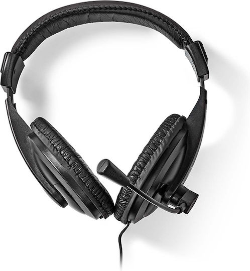 Nedis Over Ear Multimedia Ακουστικά με μικρόφωνο και σύνδεση 3.5mm Jack CHST210BK