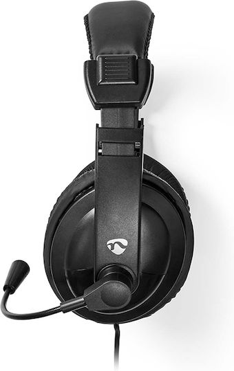 Nedis Over Ear Multimedia Ακουστικά με μικρόφωνο και σύνδεση 3.5mm Jack CHST210BK