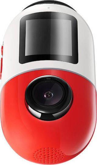 70Mai Omni Dash Cam 4G 360 X200 64GB Red Camera DVR Auto 1080P cu Ecran 1.2" , , , G, P, S, pentru Parbriz cu Autocolant