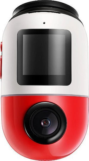 70Mai Omni Dash Cam 4G 360 X200 64GB Red Camera DVR Auto 1080P cu Ecran 1.2" , , , G, P, S, pentru Parbriz cu Autocolant
