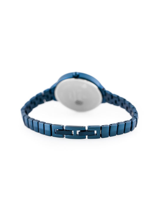 G.Rossi Γυναικείο Ρολόι 28mm Μπαταρίας με Navy Μπλε Μεταλλικό Μπρασελέ