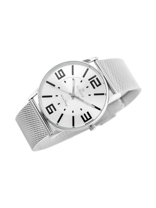 G.Rossi Watch with Silver Metal Bracelet