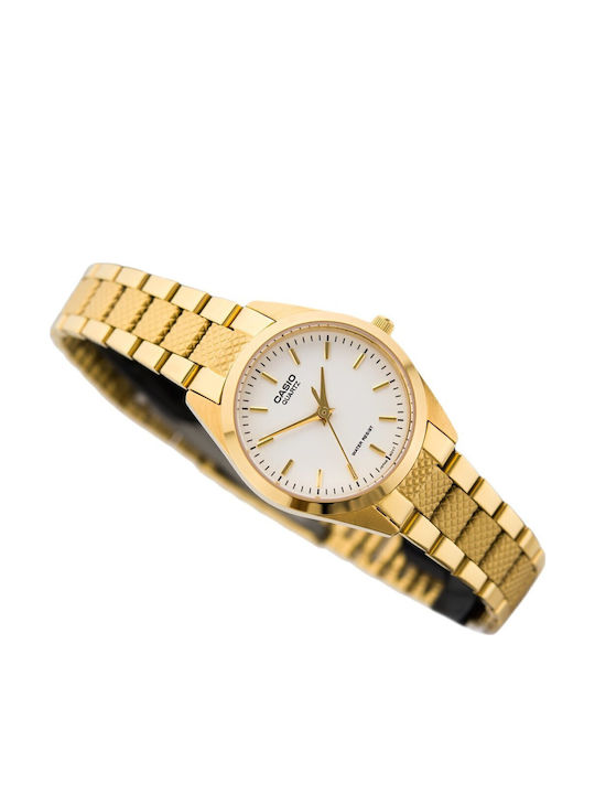 Casio Classic Women's Watch with Gold Metal Bracelet