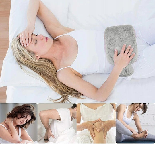 Termofor în culoarea Gri pentru sticle de apă caldă și pachete de gheață Utilizare generală 32x20cm 2000ml