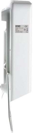 Domo Bathroom Wall Mounted Fan Heater White
