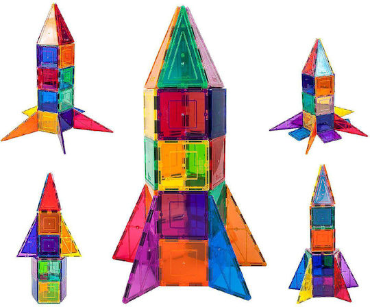 Magnetic Construction Toy Picassotiles Picasso Tiles Rocket Booster Set 32 Pcs Toy for 3+ years