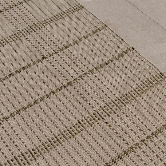 Brink & Campman Zona Stitch Lucrat manual Covor De exterior Rectangular Olive