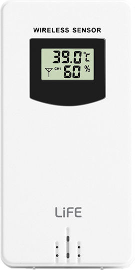 Life Alpine 221-0392 Ασύρματος Μετεωρολογικός Σταθμός Ψηφιακός Επιτραπέζιος / Επίτοιχος Μαύρος