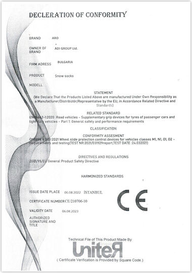 Aro 62 Pături de Zăpadă Antiderapante Medium 2buc