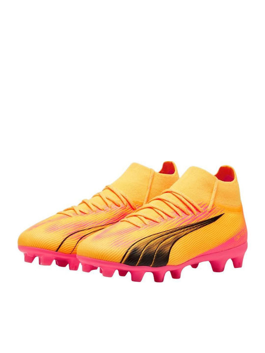 Ultra Pro Fg Ag Jr Kids Molded Soccer Shoes with Sock Orange