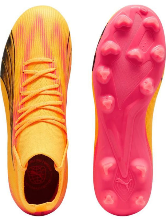 Ultra Pro Fg Ag Jr Kids Molded Soccer Shoes with Sock Orange
