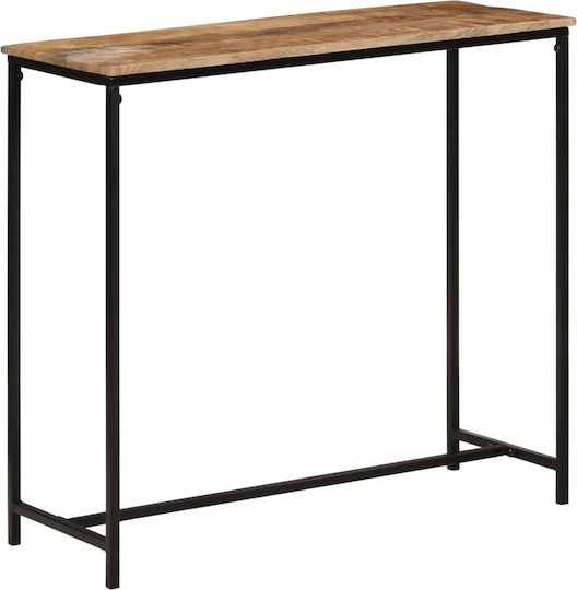 Solid Wood Console Table Solid wood Mango wood/iron L80xW30xH74cm