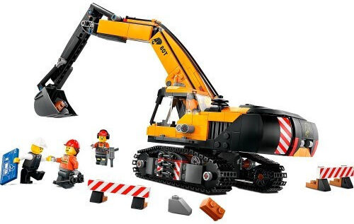 LEGO City Yellow Construction Excavator for Ages 8+ 633 Pieces