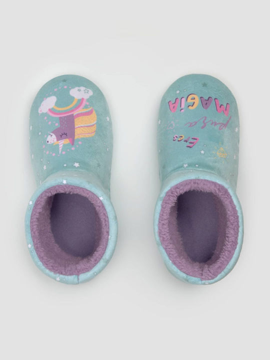 Kinderhausschuhe Stiefel Grün