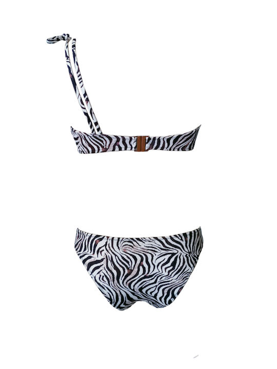 Lida Bikini-Set Tierdruck Brown