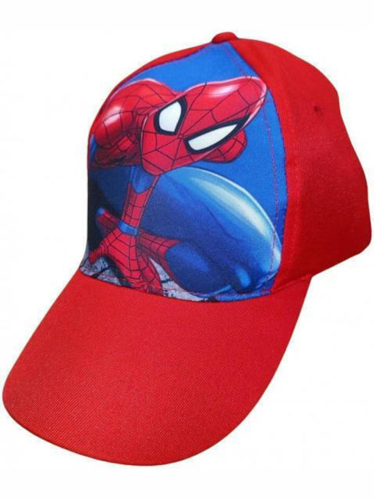 Marvel Kids' Hat Jockey Fabric Spiderman Red