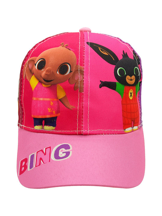 Gift-Me Παιδικό Καπέλο Jockey Υφασμάτινο Ροζ