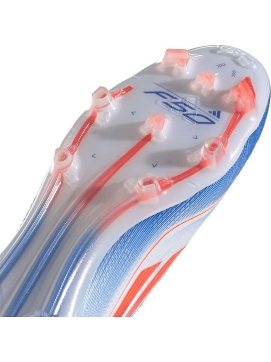 adidas F50 Elite Football Shoes with Cleats Cloud White / Solar Red / Lucid Blue