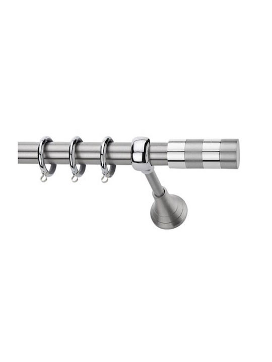 Metallic Curtain Pole Lotus Single Φ25mm 140cm Single