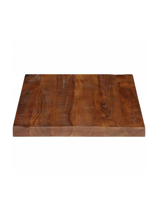 vidaXL Rectangular Table Surface made of Solid Wood Brown 80x70x2.5cm 371204 1pcs