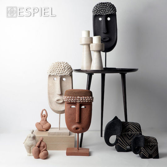 Figure Face Base Polyresin Black 52cm