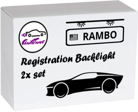 AutoTune Φώτα Πινακίδας Led για Renault Captur / Espace / Fluence / Modus / Scenic 2τμχ