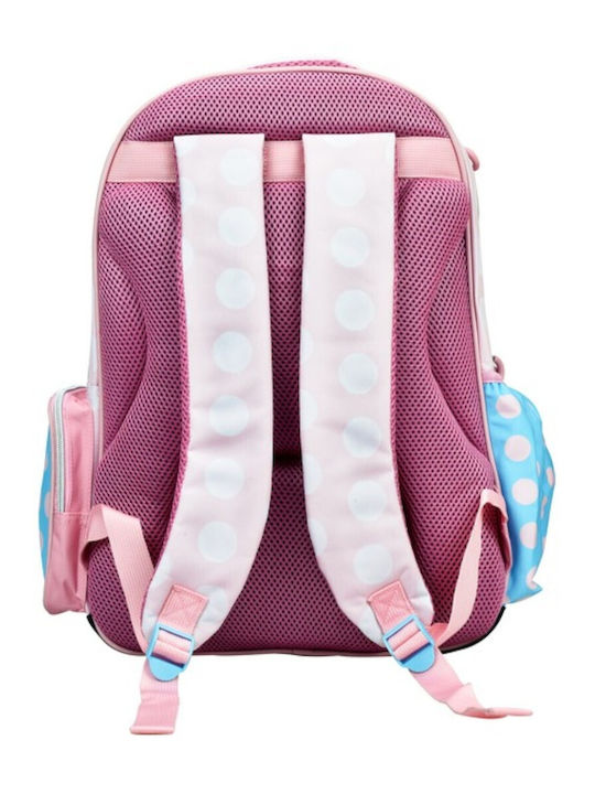 Gim Polka Dot Power School Bag Backpack Elementary, Elementary in Pink color 27lt