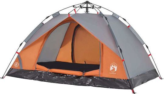 vidaXL Camping Tent Igloo Orange for 2 People 360x135x105cm