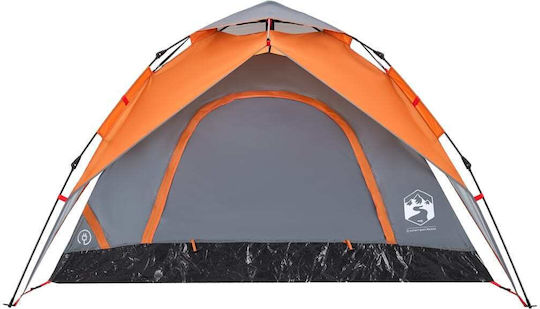 vidaXL Camping Tent Igloo Gray for 5 People
