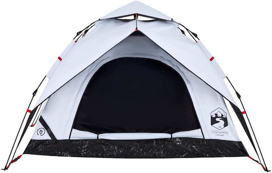 vidaXL Camping Tent Igloo White with Double Cloth for 3 People 230x200x128cm