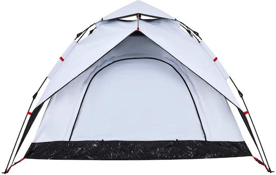 vidaXL Camping Tent Igloo White with Double Cloth for 3 People 230x200x128cm