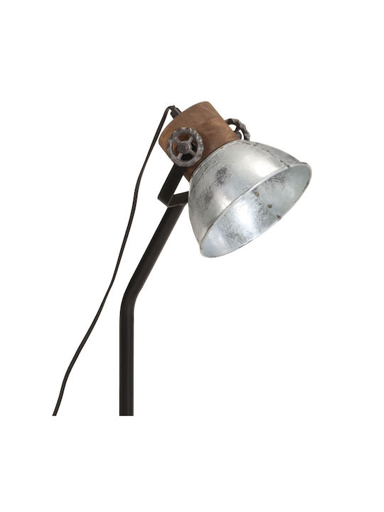 vidaXL Office Lamp for Socket E27 in Silver Color