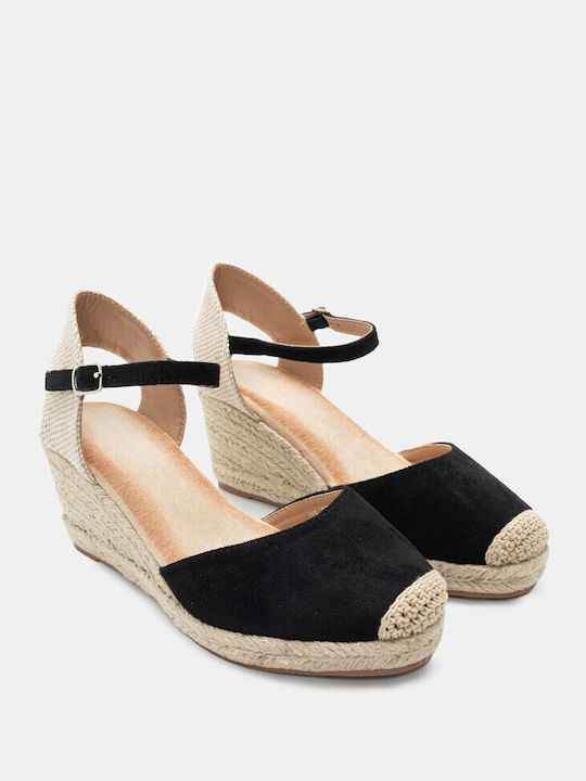 Luigi Women's Platform Espadrilles Black