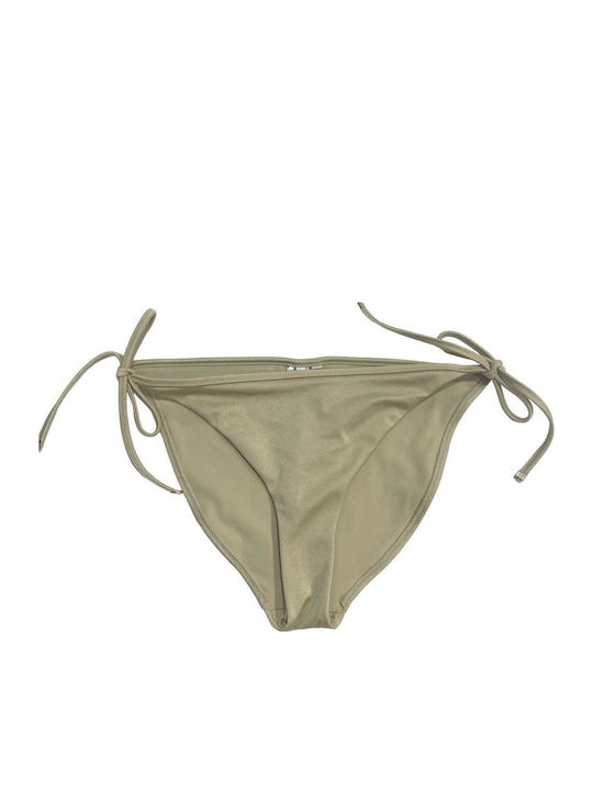 Bikini Slip with Ties Gold