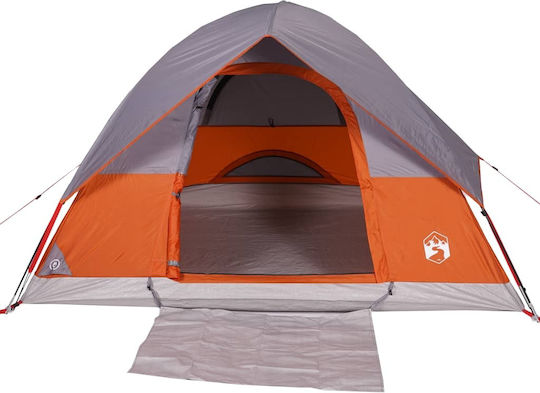 vidaXL Camping Tent Igloo Orange for 2 People 360x135x105cm