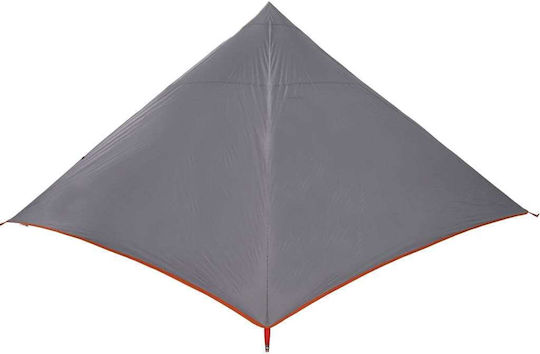 vidaXL Cort Tip Teepee Gri pentru 7 Persoane