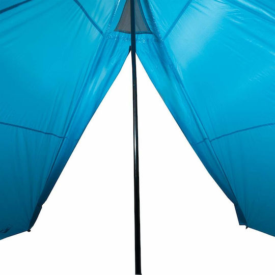 vidaXL Cort Tip Teepee Culoare Albastru pentru 7 Persoane