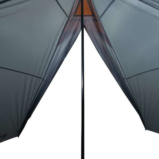 vidaXL Cort Tip Teepee Gri pentru 7 Persoane
