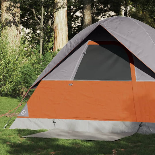 vidaXL Camping Tent Igloo Orange for 2 People 360x135x105cm