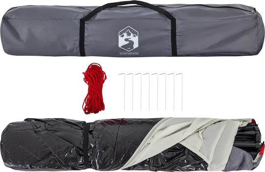 vidaXL Καλοκαιρινή Σκηνή Camping Γκρι για 4 Άτομα